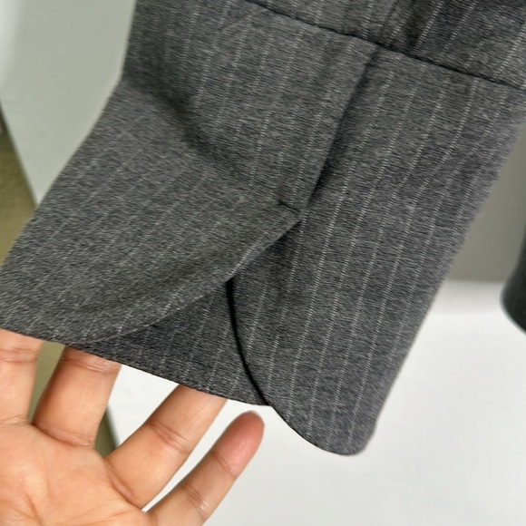 Chico's gray classic point stripe blazer size 3/xL - Picture 8 of 12